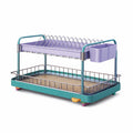 Multi Color Metal Dish Rack with Tray