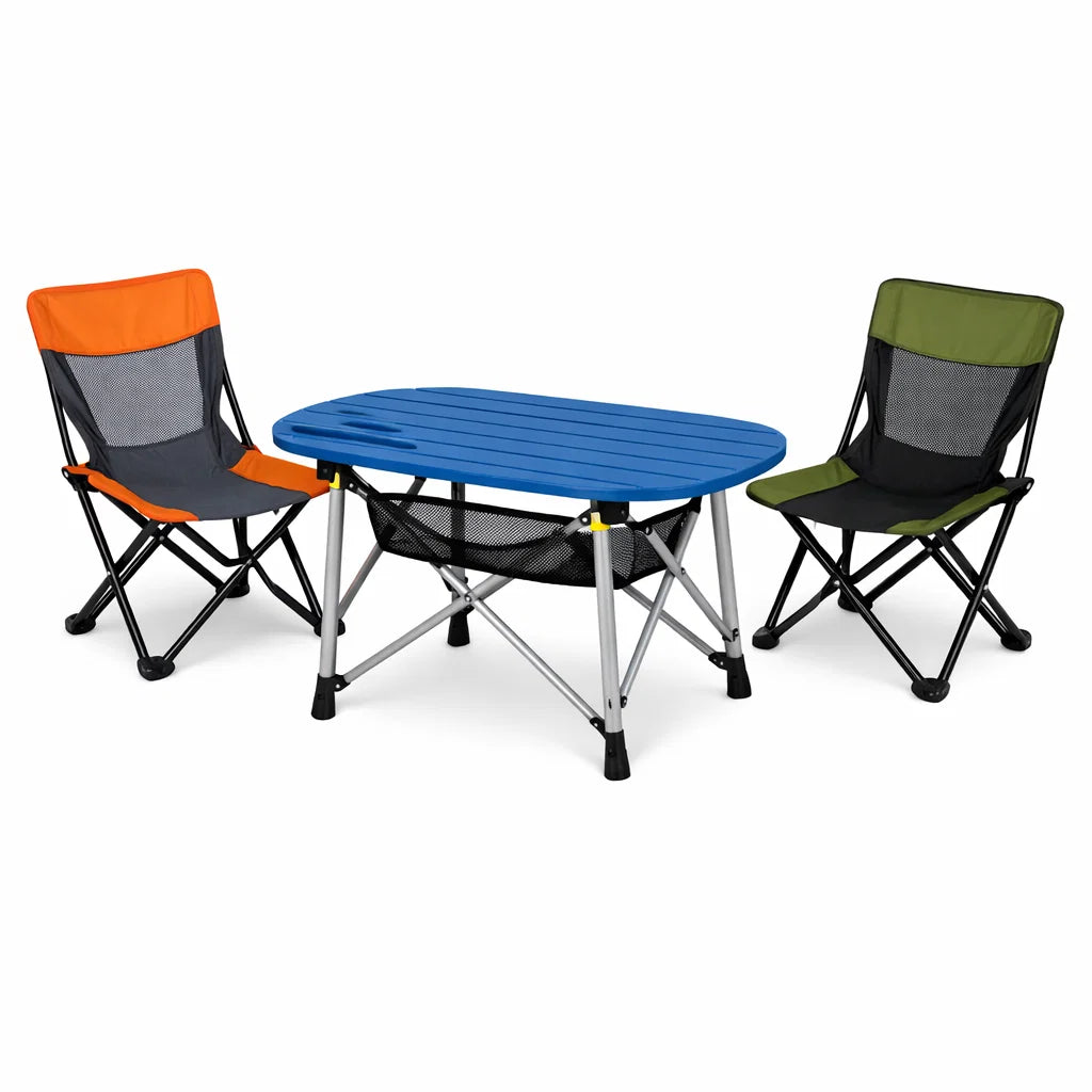 Blue Table and Chair Set